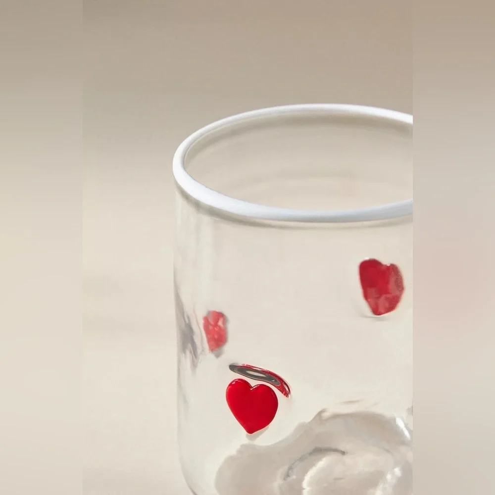 Valentina Heart Juice Glass ❤️
